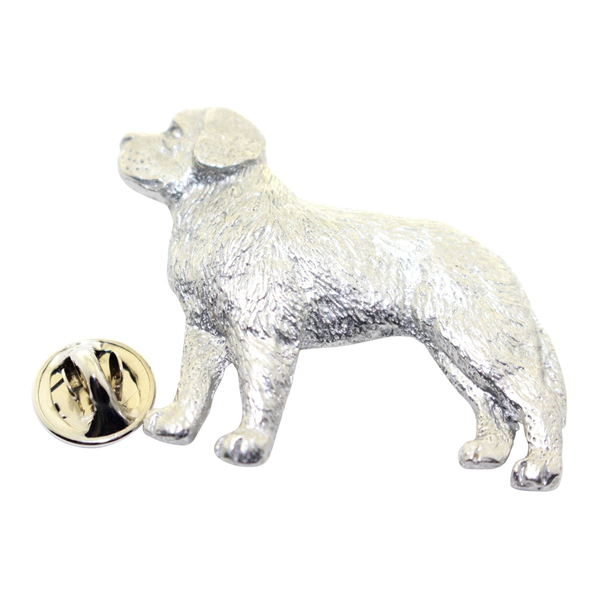 Saint Bernard Pin ~ Antiqued Pewter ~ Lapel Pin ~ Sarah's Treats & Treasures